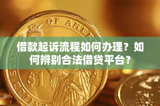 武汉借款起诉流程如何办理？如何辨别合法借贷平台？