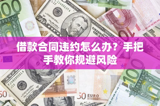 武汉借款合同违约怎么办？手把手教你规避风险