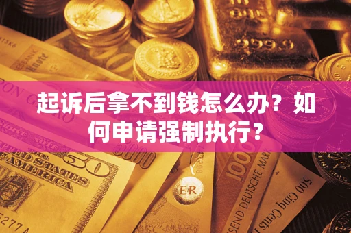 武汉起诉后拿不到钱怎么办？如何申请强制执行？