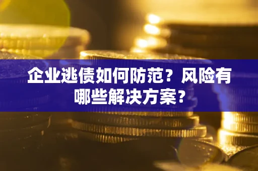 武汉企业逃债如何防范？风险有哪些解决方案？