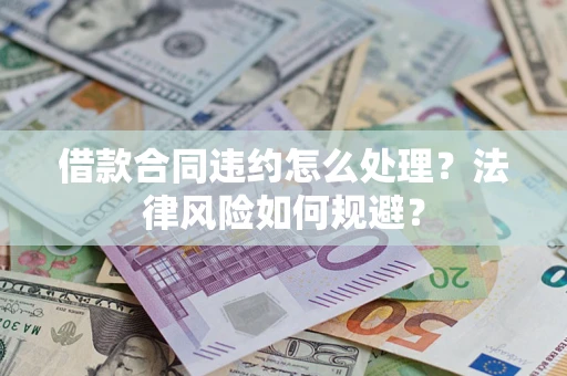 武汉借款合同违约怎么处理？法律风险如何规避？