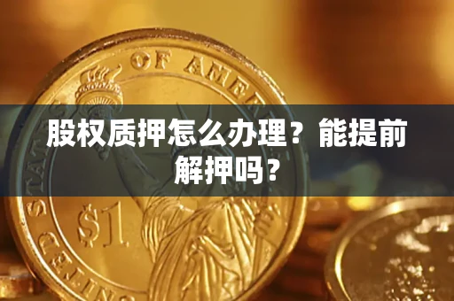 武汉股权质押怎么办理？能提前解押吗？