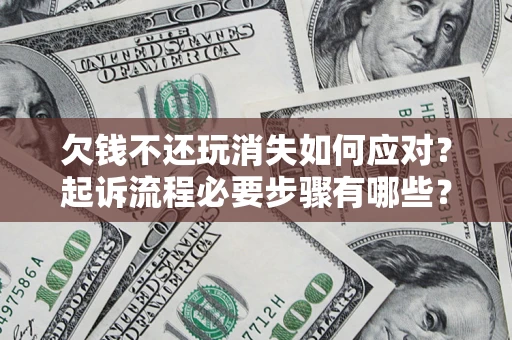 武汉欠钱不还玩消失如何应对？起诉流程必要步骤有哪些？
